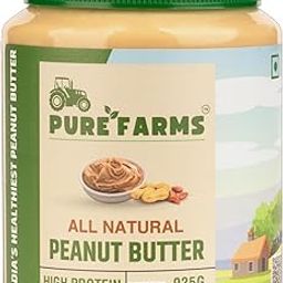 PURE FARMS All-Natural, Single-Ingredient Peanut Butter, 925gm Pack | Keto-Friendly, Crunchy Peanut Butter 100% Natural with unadulterated Peanut flavor-image-64