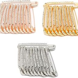 Jewellery Latest Stylish Combo of 36 wedding Saree Pins Pleats Brooch for Girls and Women (Multi) (YB_Brooch_141)-image-23