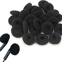ATABZ Wireless Bluetooth in Ear Replacement Earpad Cushions Sponge (Pack of 20 Single Pice Total 10pair) Black Color Inearphone PU Foam-image-11
