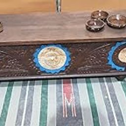 Solid Sheesham wood handcarved Storage Trunk | Center Table with storage box | For Living room, Bedroom | (120x40x45cm)-image-21