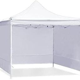 10 x 10ft Gazebo Tent with 3-Sided European Covers, Waterproof, Portable & Foldable, Outdoor/Advertising, 2 Min Installation, 35 kgs, White-picture-12