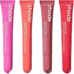 Peptide Lip Tint – Hydrating Tinted Lip Tint with Peptides | Buildable Color & Glossy Finish | Peach Pit, Shortcake, Salt Tan, Guava Spritz (Pack of 4)-image-119
