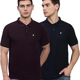 lux parker Men's Solid Regular Fit T-Shirt-picture-2