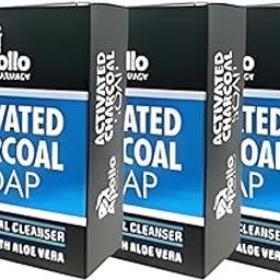 Pure Natural Activated Charcoal Body Soap 125g | Suitable for All Skin Types - (Pack of 3)-2
