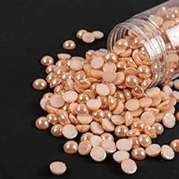 Peach Color Round Hotfix Stones for Jewelry Making & Clothing Wedding Dress, More Elegant, Stylish and Unique Size- 4mm Approx.,Package of 100 Grams-image-25