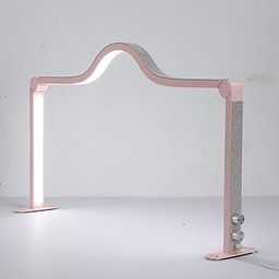 HEAVENGLOW Desk Nail Lamp 45W Manicure Light for Crafts Lash Eyelash Extension Eyebrows Pink-23
