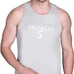 antiloop Men's | Sleeveless T Shirt for Men | Gym Vest|S-VST-BRKLYN01-GREY-M|-picture-17