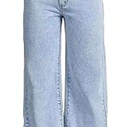 Women's Denim Stretchable High Waist Light Wash Baggy Jeans || Back Pocket Bow tie Detail-image-17