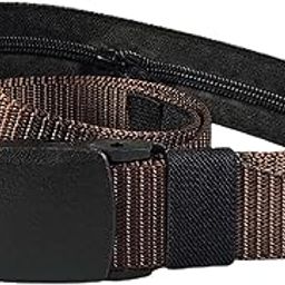 Hidden Belt 110cm Long Portable Nylon Waist Belt for Women Men Cycling Brown|Clothing Shoes & Accessories | Mens Accessories | Belts|1 Travel Security Money Belt-picture-15