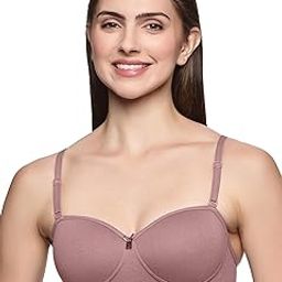 Non-Wired Padded Super Combed Cotton Strapless Bra for Women | Full Coverage, Ultra-Grip Support Band, Detachable Adjustable Transparent Straps, Seamless Design-0