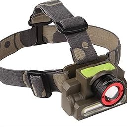 DOCOSS 2 in 1 Zoomable Military Rechargeable LED Head torch Ultra Bright Water Resistant Cree USB Rechargable Head lamp Headlight for Camping Cycling trekking(Green)-20