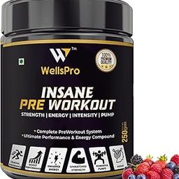 Insane Pre Workout 250g gym supplements for men Ultimate Performance & Energy Compound with Pump & Vascularity Amplifier, BCAA, Beet root & green tea (Mix Berry Flavor, 16 Servings)-14