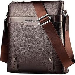 Luxury Brand Leather Men Bag Casual Business Messenger Bag For Cross body Bag Male Shoulder Bags bolsas Large Capacity Leather Sling Messenger Bag-picture-45