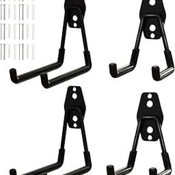 Serplex® 4 Pack Heavy Duty Garage Hooks - Steel Wall Mount Utility Storage Organizer for Garden Tools and Power Tools-image-16