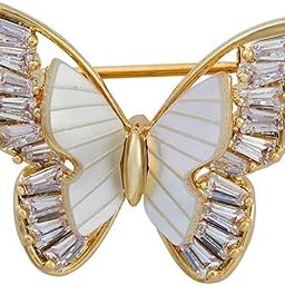 Fashion Jewellery White Gold Polished Copper Trendy Zircon Saree Brooch, Best for Bridal Wear & Special Occasion - 450137-image-35