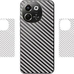 DVANK™ (Pack of 2) Back Lamination Skin Compatible for Tecno POVA 6 NEO 5G || 3D Carbon Fiber Ultra-Thin Protective Film (Transparent) with Easy Installation KIT-image-95