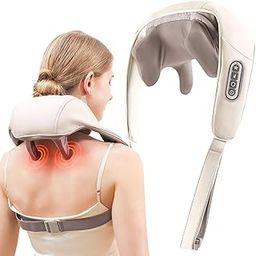 Sellastic Neck Massager for Cervical Pain Relief,Electric Deep Tissue Shiatsu with Infrared Heat Therapy 5D Kneading Massage Machine for Full Body Relax,Neck,Muscles,Back,Shoulder,Legs-28