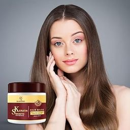Keratin Smooth & Shine mask for Conditioning, Maca Essence Repair Collagen For Dry & Damaged Hair, Argan Oil Collagen,Hair Straightening & Smoothing -200ml-17