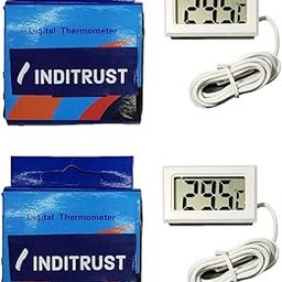 Inditrust Portable LCD Electronic Digital Temperature Meter/Thermometer for Refrigerator Coolers Chillers - 2 Pieces-11