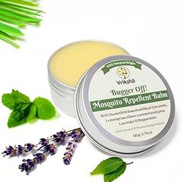 Vrikshā 100% Natural Mosquito Repellent Balm | Bugger Off! | Handmade | Neem Oil, Citronella, Lemongrass & Clove Essential Oils | DEET-Free | Safe For Kids-18