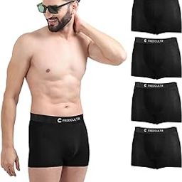freecultr Men's Underwear Anti Bacterial Micromodal Airsoft Trunk Classic Waistband - Non Itch No Chaffing Sweat Proof-picture-10