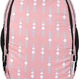 Lightweight Polyester Backpack (Abstract Print) | Ideal for School, College, & Travel | Multiple Compartments & Side Pockets for Organized Storage | Durable & Comfortable Design-10