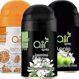 Air Spritz matic automatic spray refill | GREEN APPLE, JASMINE and LEMON - Pack of 3 refill combo - room freshener automatic spray (225ml)-11