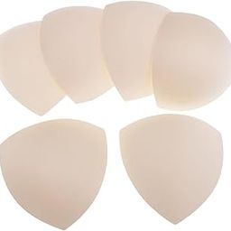 3 Pairs Soft Womens Triangle Bra Pads Inserts for Sports Bra Bikini Nude-image-51