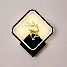 Homeluxe Modern Wall Lights Living Room LED Sconce, Decorative Indoor Wall Lamp with Artistic Deer Design, Ambient Light Fixture for Home, Hallway, Bedroom (3000k-6000k) (Casual)-image-25
