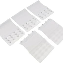 5Pack Womens Bra Extender 4 Hook 3 Rows Bra Extension Underwear Straps White-picture-50