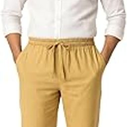 Men's Cotton Khadi Pants, Regular Fit, White, Casual Wear-picture-11