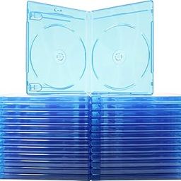 SuperMediaStore Empty Standard Double Blu-Ray Disc Replacement Boxes/Cases for Movies BR2R12BL - Pack of 25-image-38