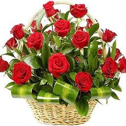 EG2i Rose Love (Red Roses Round Handle Basket) Flowers for Girlfriend, Flowers for Boyfriend, Flowers for Birthday, Flowers for Anniversary, Flowers for Valentine Gifts (Same Day Delivery)-image-37