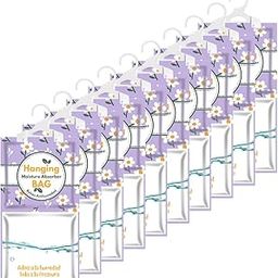 Serplex® 10pcs Moisture Absorber, Hanging Closet Dehumidifier Bags, Humidity Packs, 100g Dehumidifier Bags for Closet, Hanging Humidity Absorber in Wardrobes, Bedrooms, Bathrooms-18