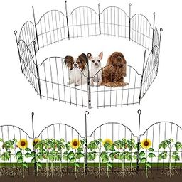 Jabox Rust Proof Flower and Animal Fence, Decorative Outdoor Wire Garden Fence for Home Gardening Durable Tree Guard for Garden and Balcony Versatile Fence for Garden, Balcony Floor Covering (Set-5)-16