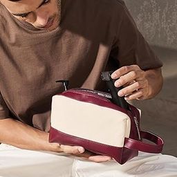 Lifelong Personalised Travel Pouch | Premium Water-Resistant Canvas Toiletry Bag for Men & Women |Compact & Spacious Toiletry Bag for Travel, Gym, Daily Use, Shaving Kit & Cosmetic Bag (Maroon)-image-57