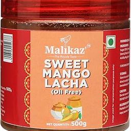 Malikaz' The Royale Taste Sweet Mango Lacha (Oil Free), 500g Jar-image-89