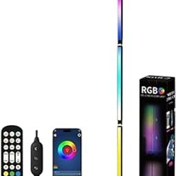 RGB LED Color-Changing Corner Floor Lamp Remote & Smart App Compatible Ideal for Bedroom & Living Room-picture-7