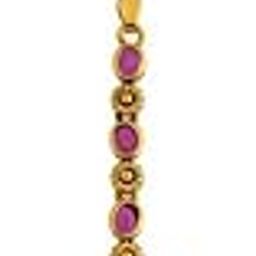 Fashion Jewellery Ruby Gold Plated Ethnic Antique Tikka - 408111-image-29