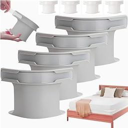EMILUCAS Lock Sheet Holders Set 4 Pack Bed Sheet Holder Straps Secure Fitted Sheets in Place. Heavy-Duty Design, fits Twin, Full, Queen, King mattresses. Easy Install, Gray Color.-image-69