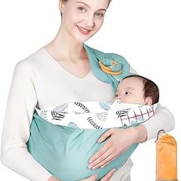 PROSFIA Baby Ring Sling Carrier 100% Cotton, Lightweight & Breathable Mesh Kangaroo Wrap for New Born Infant Kids || Pack of 1-image-71