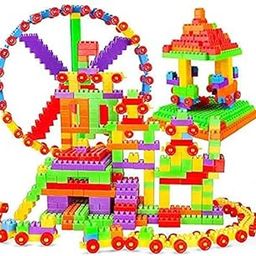 HUMMING BIRD Plastic Building Blocks for Kids Building Blocks Eductional & Learning Toy for Kids Puzzle Games for Kids, Toys for Children Girls & Boys - (100+ Blocks) -Made in India-21