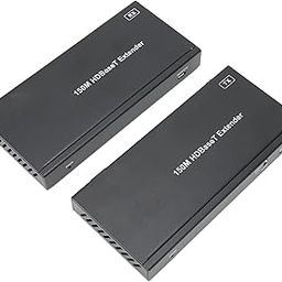 EXCLUZO Digital HD Multimedia Interface Extender, 18Gbps 100‑240V HDC‑EHB150SK Multifunction HD Multimedia Interface Extender KVM for Computers EU Plug-4