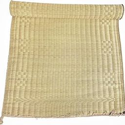 ORRIC Handmade Double Layered chatai madur kusha Grass mat korai pai Organic Yoga mat as Floor mat (36 x 72)-image-23