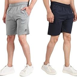OWERRIA FIT Hosiery Cotton Shorts Half Pants for Men Combo Pack 2-image-10