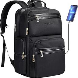 Traveller Laptop Backpack for Men, Business Travelling Backpacks with USB Charger Port, Weekender Carry-On Luggage Backpack multipurpose backpacks for men-image-39