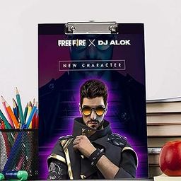 BP DESIGN SOLUTION Dj Alok Free Fire Reprint Clip Board Examination Pad for Shop, Medical,Grocery Size 14x10-29