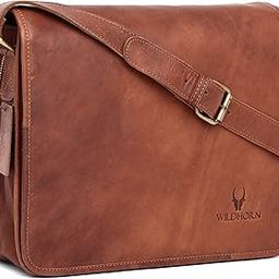Men's Leather Laptop Messenger Bag Dimension: L- 13inch H- 10inch W- 4inch (Tan Vintage)-image-57
