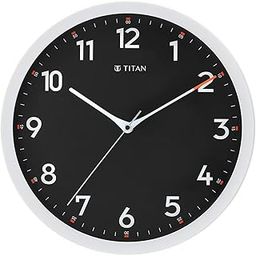 Titan Plastic Contemporary Analog Wall Clock with Silent Sweep Technology, 30 Cmx30 Cm (Medium) (White)-4