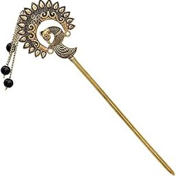 Women Vintage Hair Stick Gold Plated Flower Headwear Hair Accessory-31